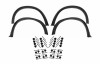 Prelungiri Aripi Extensii Aripi cu Set 32 Piese Clipsuri BMW X5 E70 (2007-2013) M-Design Performance AutoTuning
