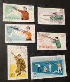 Seria Completă Rom&acirc;nia 1965 - Campionatele Europene de Tir Sportiv, Pistol, Pușcă, Talere, Imperforate, 6v, Ștampilată -A333