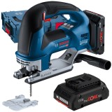 Bosch GST 18V-155 BC - Fierastrau pendular cu 2 acumulatori Li-Ion 18 V 4 Ah led iluminare valiza speciala accesorii