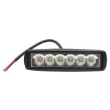 Lampa auto LED 18W cu 6 LED-uri, 10-60V, unghi 60&deg;, carcasa patrata
