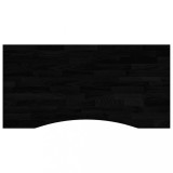 Cumpara ieftin Blat de birou maro inchis lemn masiv de stejar dreptunghiular