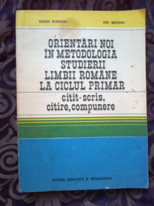 z1 Orientari noi in metodologia studierii limbii romane la ciclul primar