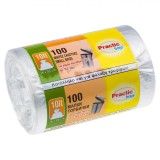 Set Saci Gunoi Practic, 100 Bucăți, Culoare Alb, Capacitate 10L, Oem