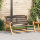 Cumpara ieftin Banca de relaxare pentru gradina Gri Lemn Solid de Acacia