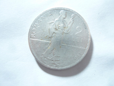 Moneda 2 lei 1911 Carol I argint , cal.F.Buna foto