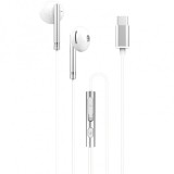 Handsfree Casti In-Ear XO Design EP29, Cu microfon, USB Type-C, Argintiu