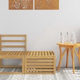 vidaXL Taburet pentru exterior Lemn Solid de Acacia Alb 901488