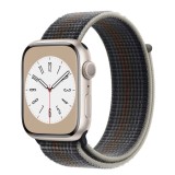 Cumpara ieftin Curea textila sport loop marca THD pentru Apple Watch 45 mm seria 8, marime universala, gri midnight