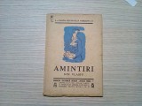 ION VLASIU (autograf) - Amintiri - VALENTIN BARDU (chipiuri desenate) - 78 p.