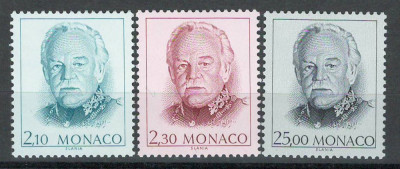 Monaco 1990 Mi 1942/44 MNH - Prințul Rainier III foto