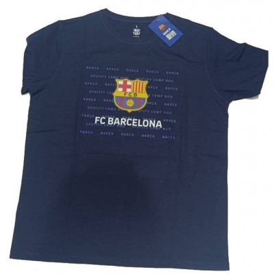 FC Barcelona tricou de bărbați Emblem marino - M foto