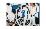 Cumpara ieftin Tablou abstract pictat manual living, birou, dormitor, Fantezie, 70x50cm ulei pe panza, gata de agatat pe perete