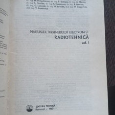 MANUALUL INGINERULUI ELECTRONIST - EDMOND NICOLAU , RADIOTEHNICA vol I