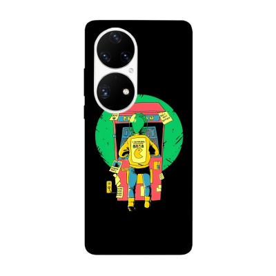 Husa compatibila cu Huawei Nova Y70 model Alien pacman, Silicon, TPU, Viceversa foto