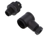 Conector M12 tată BINDER 713 250V IP67 terminal şurub PA 18AWG cod 99 0429 44 04