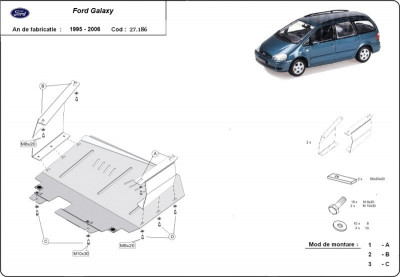 Scut motor metalic Ford Galaxy 1995-2006 foto