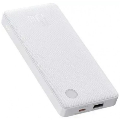 POWER BANK Baseus Airpow Lite, 10000mAh, 15W, 1 x USB; 2 x USB Type-C, total 3A (include cablu 30cm USB la USB Type-C), alb &amp;quot;P10067500213-00&amp;quot; (timbru foto