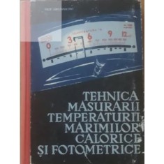 Filip Gruzsn - Tehnica Masurarii Temperaturii Marimilor Calorice si Fotometrice