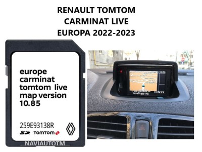 SD Card Renault Laguna Carminat TOMTOM LIVE Romania-Europa 2025 foto