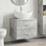 Cumpara ieftin Dulap pentru Chiuveta de Baie Gri Beton 62,5 x 44,5 x 80 cm