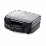 Sandwichmaker Zelmer 3 in 1 ZSM7900, 900 W, accesoriu wafe, accesoriu grill, carcasa plastic/inox, negru/gri