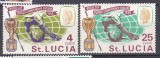 DB1 Santa Lucia 1966 Fotbal CM Anglia Cupa Jules Rimet 2 v. MNH, Nestampilat