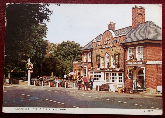 CARTE POSTALA CP Anglia Marea Britanie Hampstead The Old Bull and Bush **