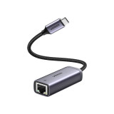 Adaptor USB Type-C la Gigabit Ethernet RJ45, Ugreen, 1000Mbps, Gray