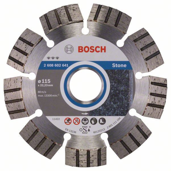 Disc diamantat Best for Stone Bosch 115x22.23x2.2x12mm