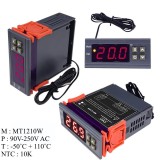 Controler Digital Temperatura -50+110&deg;C MH1210W, AC 90-250V, Senzor NTC 10K, Sere, Acvarii, Frigorifice