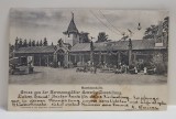 EXPOZITIA INDUSTRIALA LA SIBIU , SALA MASINILOR , CARTE POSTALA ILUSTRATA , MONOCROMA , CIRCULATA , CLASICA