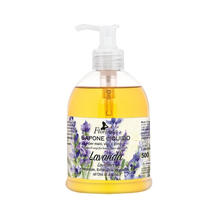 Sapun Lichid Vegetal Hidratant cu Lavanda si Ulei de Jojoba Florinda 500 mililitri La Dispensa