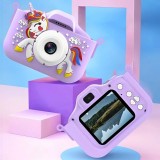 Camera foto pentru copii Smart Fun HD unicorn, aparat digital pentru cei mici, Oem
