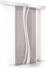 Usa culisanta Boss &reg; model Play alb, 60x215 cm, sticla bronz 8 mm, glisanta in ambele directii, Modern Glass Art