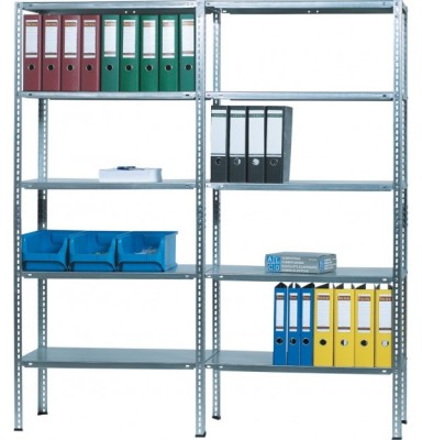 Raft metalic cu 10 polite metalice, 180 x 40 x 160cm, capacitate incarcare 85kg/polita, ALCO foto