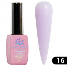 Base Coat pentru manichiura Color French, Global Fashion, lilac, 8ml, 16 foto