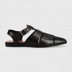 Vagabond Shoemakers sandale de piele WIOLETTA femei, culoarea negru, 5501.101.20