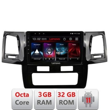 Navigatie Toyota Hilux 2008-2014 D-143 Octa Core cu Android Radio Bluetooth Internet GPS WIFI DSP 3+32 GB 4G KI LENOVO LITE CarStore Technology