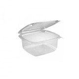 Set 100x Caserole PET Transparent capac atasat 375gr DNC29538