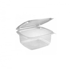 Set 100x Caserole PET Transparent capac atasat 500gr DNC29539 foto