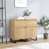 vidaXL Servante, 2 buc., stejar sonoma, 40x35x70 cm, lemn prelucrat