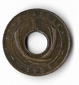 Moneda 1 cent 1923 - East Africa foto
