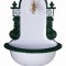 Cismea alba cu verde de perete LUP028