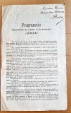 F793-I-Program vechi ALBINA cu proprietarii Fondului si dedicatie personala 1900