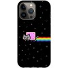 Husa compatibila cu Apple iPhone 14 Plus model Nyan Cat, Silicon, TPU, Viceversa, Transparent, Carcasa