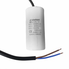 Condensator cu fire CBB60 40&amp;micro;F 45x95mm 450V, Elefant Innovative ReliableTools foto
