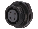Soclu SP17 mamă PIN 4 IP68 500V 0,75mm2 5A pentru lipire