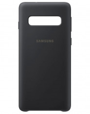 Husa Samsung EF-PG973TBEGWW silicon neagra pentru Samsung Galaxy S10 (G973F) foto