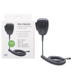 Resigilat : Microfon PNI VX6000 cu functie VOX, cu 6 pini, pentru statii radio CB