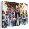 Tablou afis Lionel Messi cu echipa Qatar 2022 Tablou canvas pe panza CU RAMA 20x30 cm